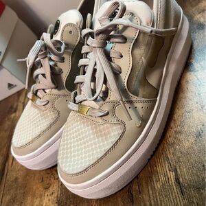 Women’s Nike Court Vision Alta Cream Shoes